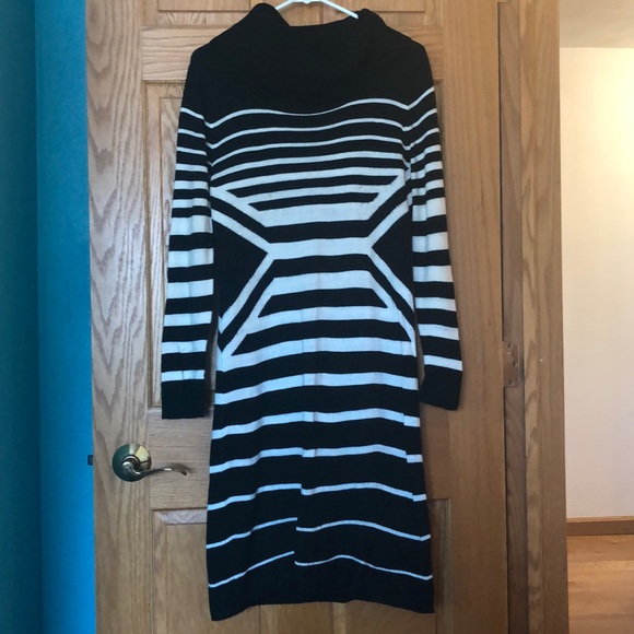Stripped Sweater Dress - Picture 1 of 5